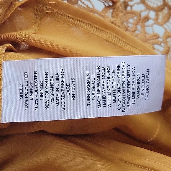 NANETTE LAPORE TANK TOP BLOUSE SLEEVELESS GOLD LACE FLORAL SIZE MEDIUM - Picture 10 of 10